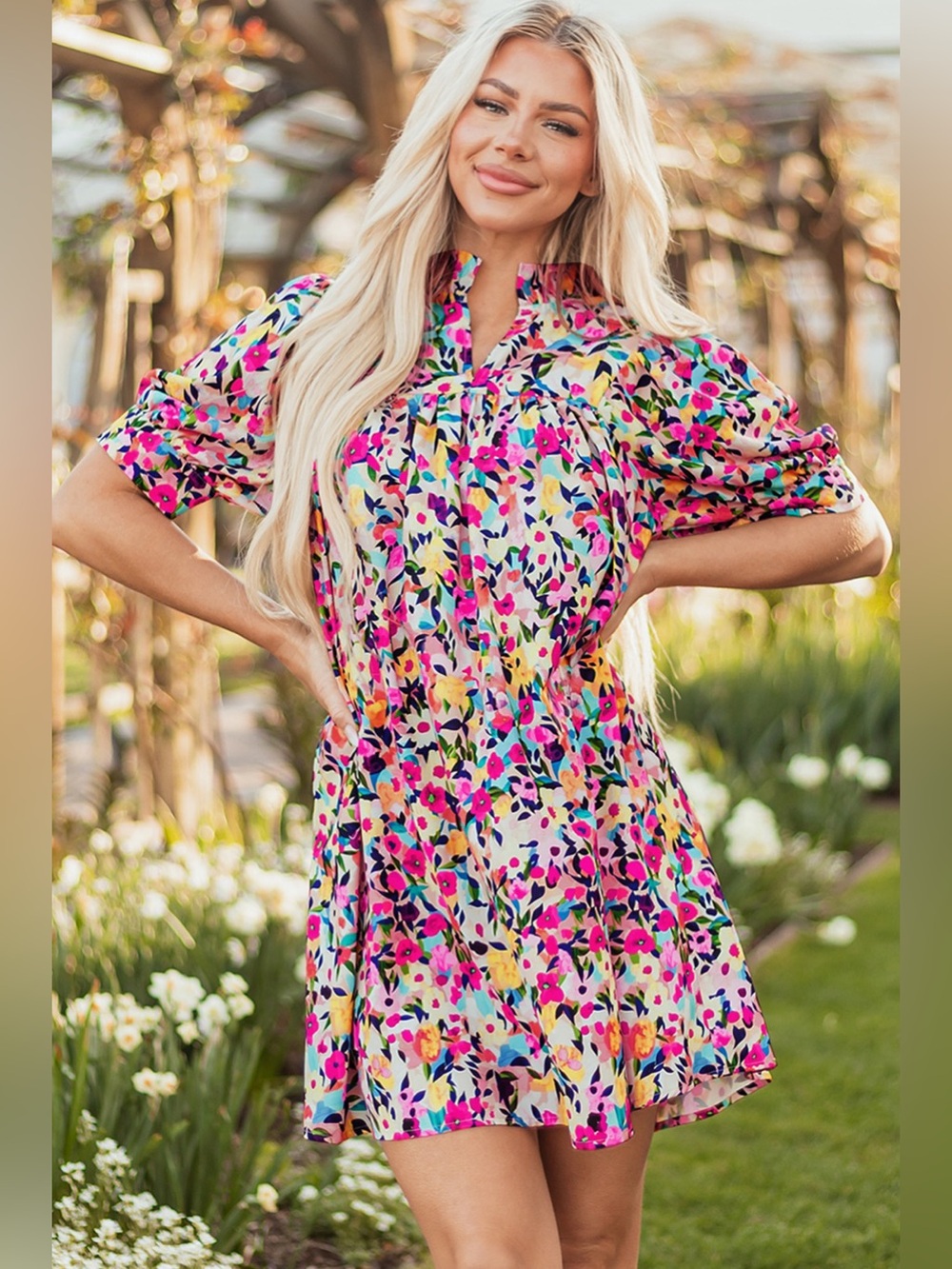 #56: NWT Floral Babydoll Dress